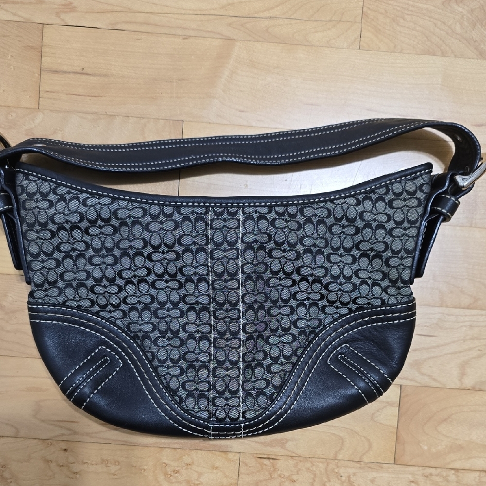 COACH Stylish Black and Gray Women's Bag